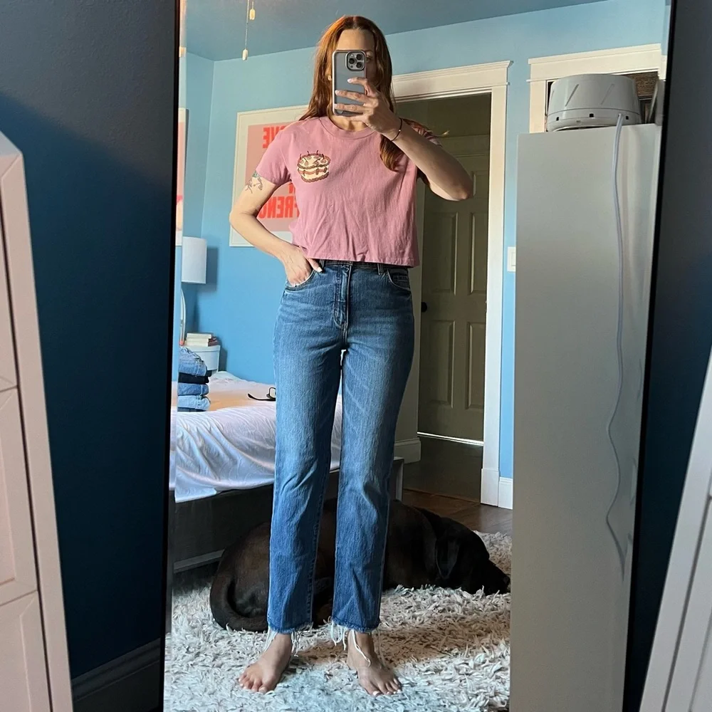 Pilcro & the Letterpress Vintage Straight Jeans - Picture 1 of 3